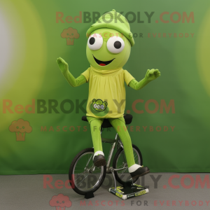 Oliven Monocyklista maskot...