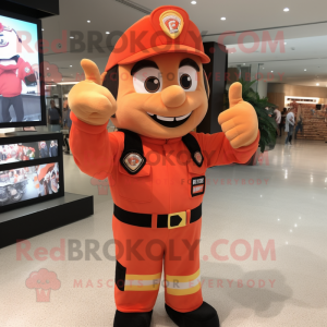 Peach Fire Fighter mascotte...