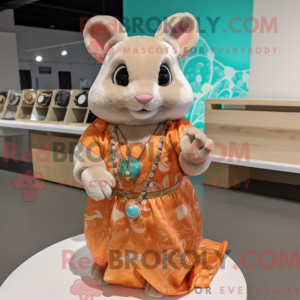 Orange Chinchilla maskot...