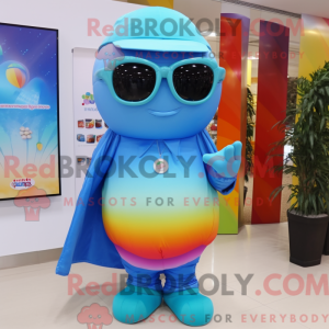 Sky Blue Rainbow mascot...