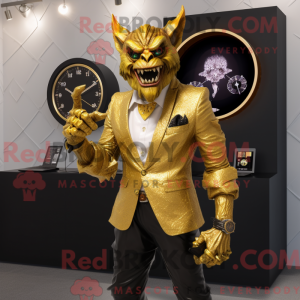Gold Gargoyle maskot...