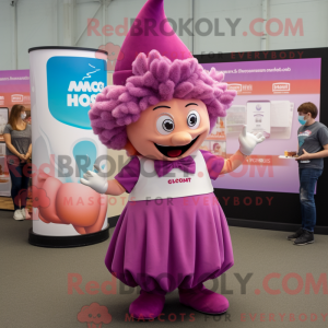 Magenta Clam Chowder maskot...