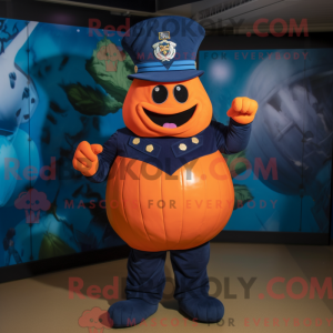 Navy Pumpkin Maskottchen...