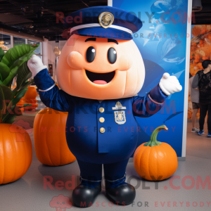 Navy Pumpkin Maskottchen...