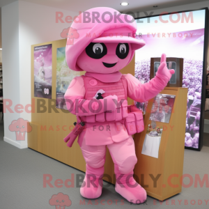 Pink Commando mascot...