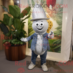 Sølv majroe maskot kostume...