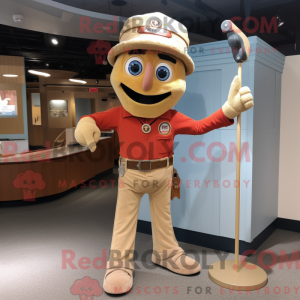 Tan Tightrope Walker mascot...