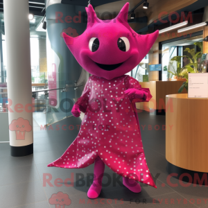 Magenta Stingray mascot...