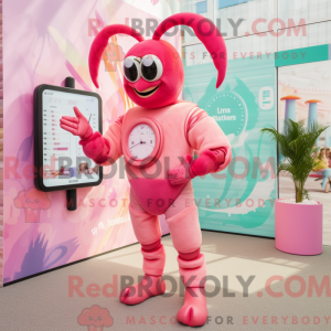 Pink Lobster Bisque mascot...