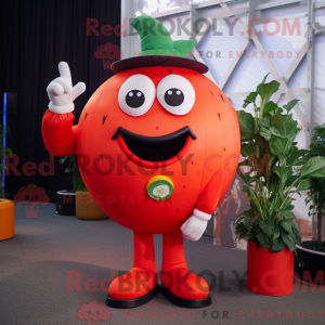 Red Tomato mascot costume...