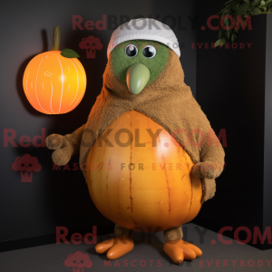 Orange Kiwi Maskottchen...