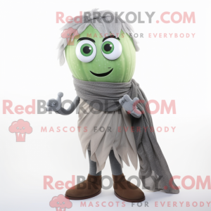 Gray Melon mascot costume...