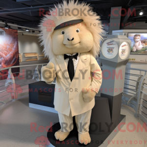 Kremowa maskotka Porcupine...