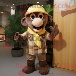 Brown Baa mascot costume...