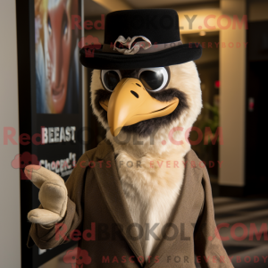 Beige Haast S Eagle mascot...