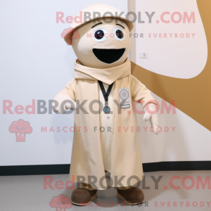 Mascotte de Docteur beige...