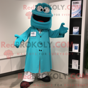 Figura de máscara Cyan...