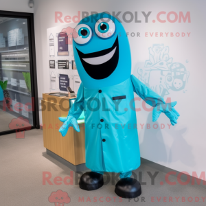 Figura de máscara Cyan...