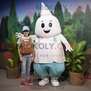 White Beet maskot kostume...