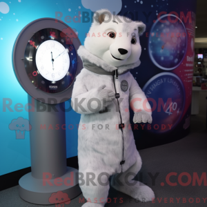 Silver Ermine mascot...