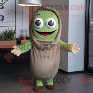 Olive Burgers mascot...