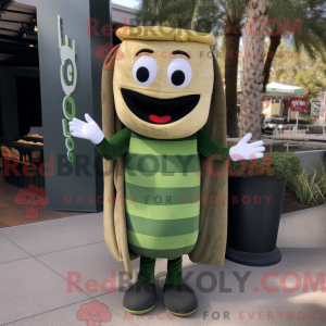 Olive Burgers mascot...