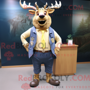 Gold Elk-maskotkostyme...