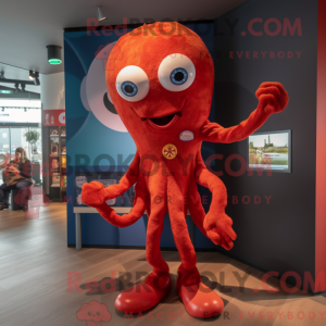 Máscara Red Octopus com...