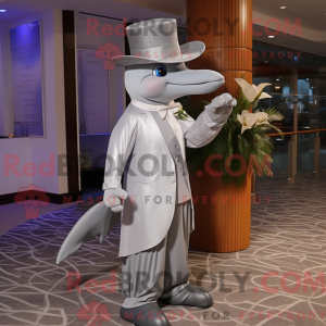Silver Dolphin mascot...