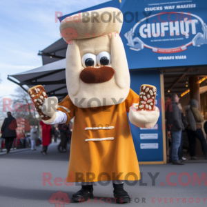 Cream Currywurst mascot...
