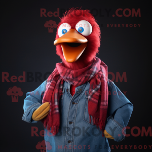Red Gosling maskot kostume...