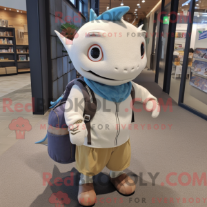 Cream Swordfish mascot...
