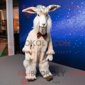 Tan Angora Goat mascot...