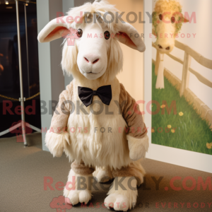 Tan Angora Goat maskot...