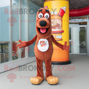 Rust Hot Dog maskot drakt...