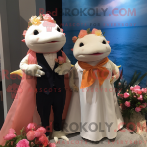 Peach Axolotls mascot...