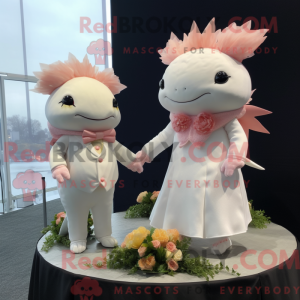 Peach Axolotls mascot...
