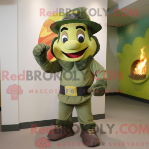 Postava maskota Olive Fire...
