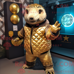 Gold Glyptodon mascot...