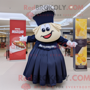 Navy Lasagna mascot costume...