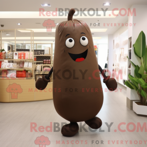 Brun peber maskot kostume...