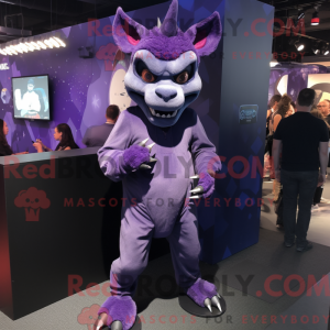 Purple Gargoyle mascot...