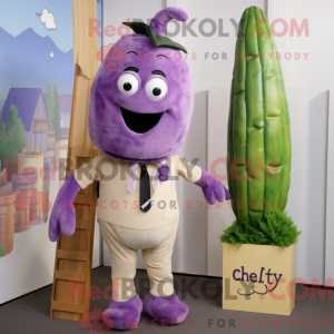 Purple Celery mascot...