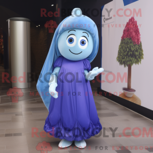Blue Plum mascot costume...