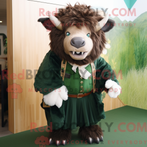 Forest Green Buffalo mascot...