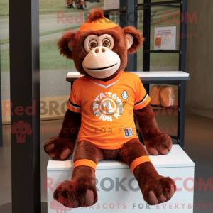 Orange Chimpanzee mascot...