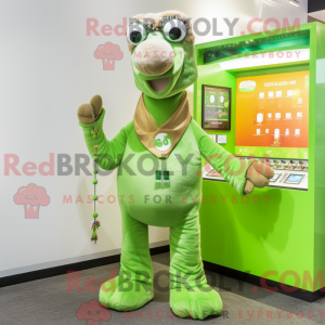 Lime Green Camel mascot...