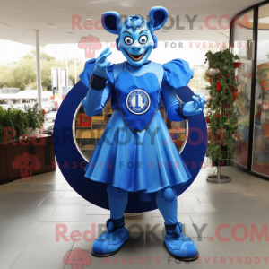 Blue Devil-maskotdraktfigur...