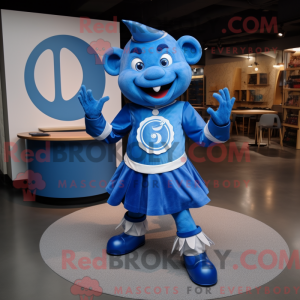 Blue Devil mascot costume...