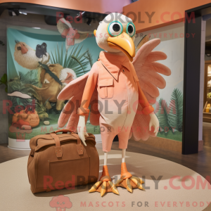 Peach Archeopteryx maskot...
